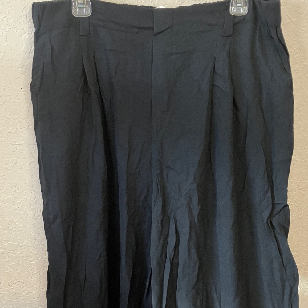 Halara High Waisted Pocket Wide Leg Flowy Solid Palazzo Casual Linen-Feel Pants